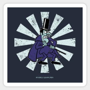 Snidely Whiplash Retro Japanese Sticker